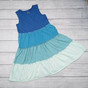 8/10 Garnet Hill Kids Blue Ombre Tank Dress